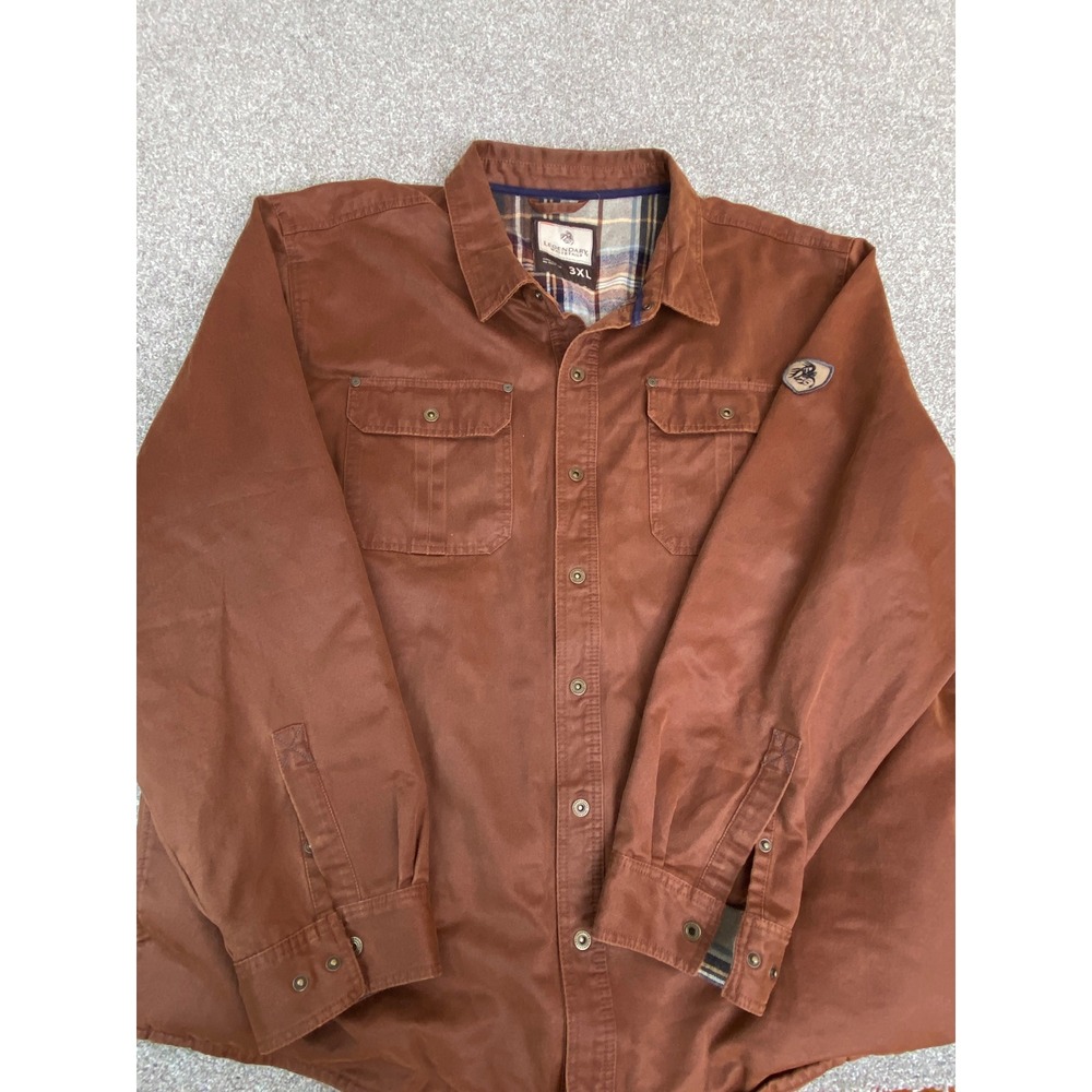 Legendary Whitetails Men's Long Sleeve Button Up Shirt 3XL Embroidered Patch - Picture 2 of 11